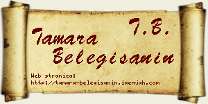 Tamara Belegišanin vizit kartica